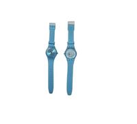 BLUSUPERSHOP 1 reloj para detenido, parte trasera transparente, esfera con números adecuados admitidos en cárcel, varios colores, azul celeste, Minimalista