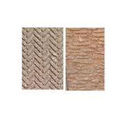 BLUSUPERSHOP Recibes 2 paneles, 1 ladrillos, 1 suelo de corcho de 33 x 25 cm, grosor de 10 mm, lámina para pastores belén San Gorgorio Armenio artesanales sheperds crib