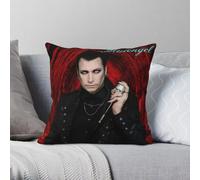 Blutengel Chris Pohl Dark Pop - Funda de almohada de poliéster y lino, terciopelo, con cremallera, decorativa, para sofá, asiento