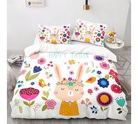 BluvLy Funda Nordica Animales Nórdicos 135X200Cm Funda Nordica 90 Microfibra 2 Fundas De Almohada 40X75 Cómodo Y Duradero