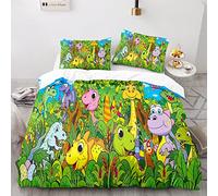 BluvLy Fundas Nórdicas Dinosaurios 200X200Cm Funda Nordica Cama 135 Infantil Microfibra 2 Fundas De Almohada 40X75 Cómodo Y Duradero