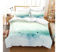 BluvLy Microfibra Funda Nordica Playa Cómodo Y Duradero 220X240Cm Funda Nordica Cama 150 Infantil + 2 Fundas De Almohada 40X75