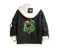 Bluxir Chains-aw Man Sudadera con Capucha Hombre, Ropa Casual y Deportiva, Invierno Abrigo Coat Moda Casual Top Moda, Warm(Black,2XL)