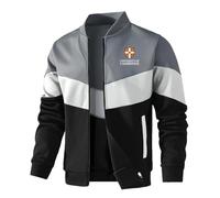 Bluxir Chaqueta ligera hombre Para University of Ca-mbr-idge, Tejido resistente y de calidad, adecuada para senderismo, deporte y actividades al aire libre, Tejido(Grey,2XL)