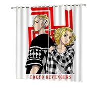 Bluxir para Tokyo Reven-gers Anime Cortinas de Dormitorio para Juvenil, Patrón Impresión 3D Cortina Opacas Térmica Aislante, Textil para el Hogar a La Moda, Dormitorio(A1,160 * 180CM)