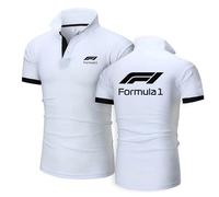 Bluxir Polo hombre Grand Prix Motorsport Fan, Trabajo Transpirable de Secado Rápido, Ideal para ropa deportiva informal unisex, Delgado(White,XXL)