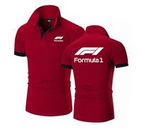 Bluxir Polo hombre Grand Prix Motorsport Fan, Trabajo Transpirable de Secado Rápido, Ideal para ropa deportiva informal unisex, Delgado(Red,3XL)