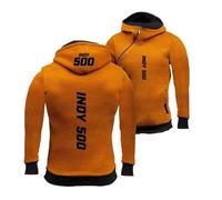 Bluxir Sudadera cremallera hombre Para In.di.an.ap.ol.is 500, No se deforma al lavar, gimnasio y actividades aire libre, Kapuze(Yellow,L)