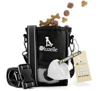 bluzelle SnackKeeper Bolsa Premios Perro, Bolsa Entrenamiento con Cierre Magnético, 650ml Snack Bag, Dispensador Bolsas, Bolsillo con Cremallera, Multifunción, Comida Perro, Color:Negro