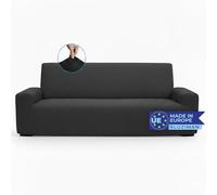 BLUZIMAN® Funda Sofa 2 Plazas Gruesa Hecha en España 100%, Fundas Sofá Elastica Ajustable De Calidad, Cubre Capa Sofá 2 Lugares Cobertor Sofa Cover (Dos plazas, Negro-Blanco)