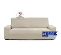 BLUZIMAN® Funda Sofa 4 Plazas Gruesa Hecha en España 100%, Fundas Sofá Elastica Ajustable De Calidad, Cubre Capa Sofá 4 Lugares Cobertor Sofa Cover (Cuatro plazas, Lino)