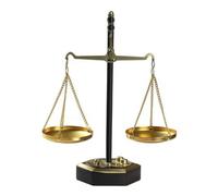 BLWOTMOR Báscula Equilibrio corativa con Dos Platillos Perdurable Báscula corativa Estilo Vintage Escultura Pesaje Mesa para Oficina, S