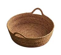 BLWOTMOR Cesta Tejida para Gatos, Rascador, Cama Resistente para Perros, Cama de Paja, Cama para Gatos para Perros Pequeños Y Cachorros, 40cmx13cm