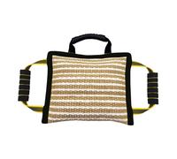 BLWOTMOR Cojín de para Mordeduras de Perro: Protección con Asa Resistente. Diseñado para Entrenamiento, Desarrollo del Comportamiento, Jueg, Negro