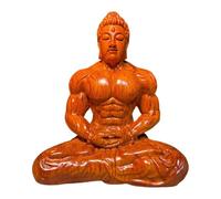 BLWOTMOR Estatua de Buda, Escultura Budista, Accesorios, Adorno de Buda Creativo Hecho a Mano, Decoración para El Hogar, El Coche, Regalo para El Hogar, Rosewood S, Individual