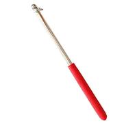 BLWOTMOR Guía Telescópica para Mástil de Bandera, Herramienta Extensible de Acero Inoxidable con Empuñadura de Silicona, Ideal para Escolares, rojo, tal como se describe