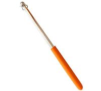 BLWOTMOR Guía Telescópica para Mástil de Bandera, Herramienta Extensible de Acero Inoxidable con Empuñadura de Silicona, Ideal para Escolares, naranja, tal como se describe