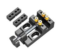 BLWOTMOR Mini Taladro de, Mini Abrazadera Plana, Tornillo de Banco de Mesa, Fácil de Instalar, Abrazadera para Reparación de Relojes, Bricolaje Y Escul, Vise W Clamp Block
