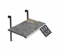 BLWOTMOR para Tortugas Accesorio Elevado Percha de Estante Montado de Aspecto Piedra y Soporte de Acero Inoxidable Adecuada para, Grande, Estándar