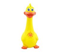 BLWOTMOR Pollo Chillón, Chillón de Goma, Juguete Resistente de Látex, Apto para Niños, Adultos Y Animales, Amarillo 19x7cm