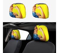 BLWSLC 2 fundas elásticas para reposacabezas de coche con texto en inglés "We Can Do It", adecuadas para camiones y furgonetas