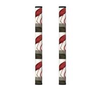 BLWSLC American Flamingo - Guantes para manija de puerta de refrigerador (2 unidades), aptos para microondas y lavavajillas.