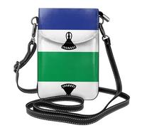 BLWSLC Bandolera para teléfono con diseño de bandera de Lesotho con tapa abatible y ranura para tarjetas, perfecta para viajes, uso diario y uso al aire libre.