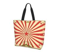 BLWSLC Boer Goat - Bolso de viaje de gran capacidad con estampado de cabra para mujer, bolsa de hombro adecuada para viajes y gimnasio, Fondo de circo vintage, Talla única