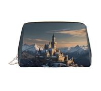 BLWSLC Bolsa de cosméticos portátil con estampado «On the Snowy Mountain», ideal para viajes y uso diario