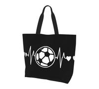 BLWSLC Bolsa de hombro con diseño de perro Labrador Retriever, bolsa de viaje para compras diarias, playa y fitness, I Love Soccer, Talla única