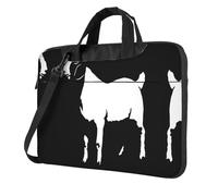 BLWSLC Bolsa de hombro de tela Oxford 600D a prueba de golpes con estampado de cabra Boer para uso diario, Black, 14 inch