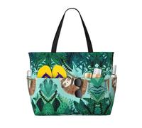 BLWSLC Bolsa de viaje con diseño de perezoso de árbol de abrazo, bolsa de hombro de gran capacidad, adecuada para vacaciones, viajes y uso en el gimnasio.