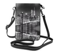 BLWSLC Bolso cruzado pequeño y ligero con estampado New York para mujer con ranuras para tarjetas, adecuado para el uso diario y viajes