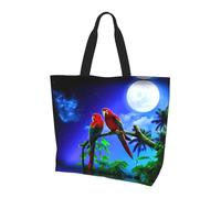 BLWSLC Bolso de viaje rectangular con estampado de mandala, de gran capacidad, para mujer, ideal para viajes y gimnasio, Parrot, Talla única