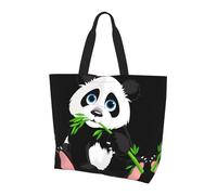 BLWSLC Bonita bolsa de hombro con estampado de koala para mamá y bebé, organizador reutilizable, adecuado para viajes, gimnasio y yoga., Lindo panda, Talla única