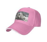 BLWSLC Bonita gorra de béisbol negra con estampado de pingüino, ajustable, se puede utilizar como sombrero de sol y sombrero de senderismo., rosa, Talla única