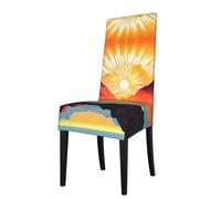 BLWSLC Bright Sunrise - Fundas elásticas para sillas de comedor, adecuadas para la mayoría de sillas sin brazos