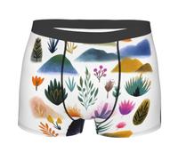 BLWSLC Calzoncillos tipo bóxer coloridos con estampado de árbol del mundo para hombre, arte de doble cara, NEGRO, Medium-3X-Large