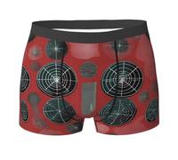 BLWSLC Calzoncillos tipo bóxer con estampado de armas biológicas para hombre, suaves y elásticos, perfectos para el hogar, uso casual y deportes, Negro, XL