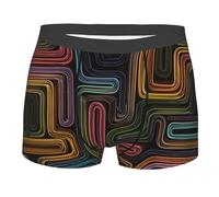 BLWSLC Calzoncillos tipo bóxer estampados The beauty of origami para hombre, perfectos para gimnasio, deportes y uso diario, contorno elástico 3D, Negro, X-Large-3X-Large