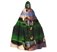 BLWSLC Capa con capucha estampada Old Tractor Photo Farm, capa decorativa larga, adecuada para cosplay, actuaciones escénicas o fiestas de vacaciones.