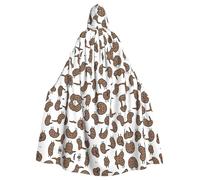 BLWSLC Capa con capucha para adultos de Halloween con diseño de pájaro kiwi, bonita capa con capucha, adecuada para disfraz de fiesta de vacaciones