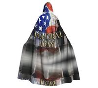 BLWSLC Capa con capucha para adultos de Halloween, soldados militares de Estados Unidos, patriótico, Día de los Caídos, capa con capucha, adecuada para fiestas festivas y cosplay