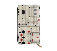 BLWSLC Cartera larga con cremallera impresa Bauhaus Lines, adecuada para viajes y asistir a banquetes