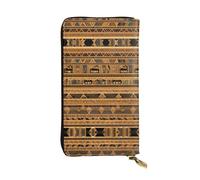 BLWSLC Cartera larga con cremallera impresa con frescos egipcios adecuada para viajes, trabajo y asistir a banquetes