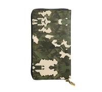 BLWSLC Cartera larga con cremallera impresa de camuflaje militar adecuada para viajes y asistir a banquetes