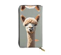 BLWSLC Cartera larga de alpaca Avatar, cartera con cremallera, tarjetero, bolsa de almacenamiento portátil de monedas de viaje adecuada para viajes y uso diario