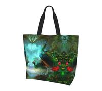 BLWSLC Cool Man in Outer Space Galaxy - Bolso de viaje de gran capacidad con estampado de galaxia para mujer, bolsa de hombro adecuada para viajes y gimnasio, Pavo real colorido, Talla única