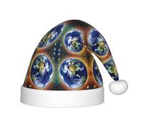 BLWSLC Cosmic Earth - Gorro de Navidad para niños, sombrero decorativo, suministros de fiesta adecuados para actuaciones escénicas, Navidad