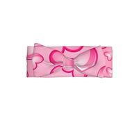 BLWSLC Diadema con lazo estampado de corazones rosados, adecuada para recién nacidos, bebés y niños pequeños, accesorios para el pelo con lazo para niños